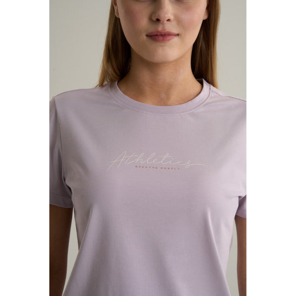 Anta Ss Fitness T-Shirt For Women, Purple