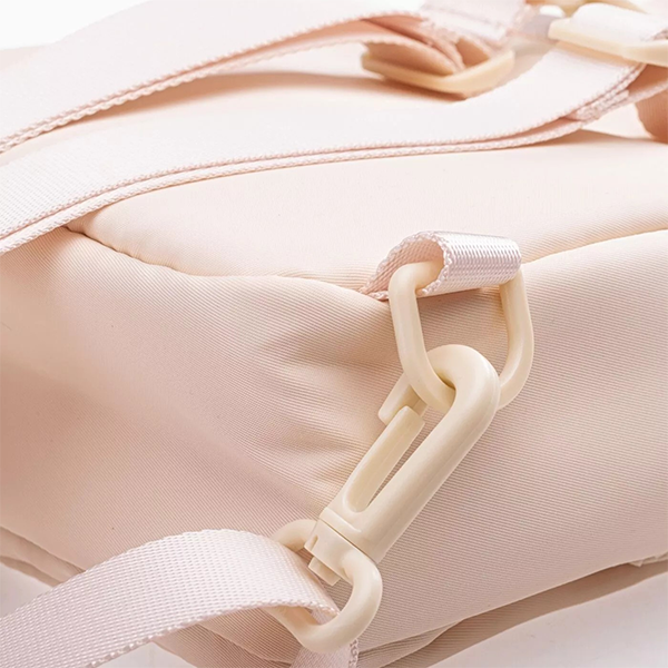 Anta Lifestyle Backpack For Women, Grey Pink