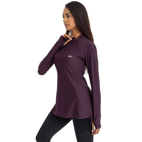 Libra Active Top L/S T-Shirt For Women, Midnight Plum