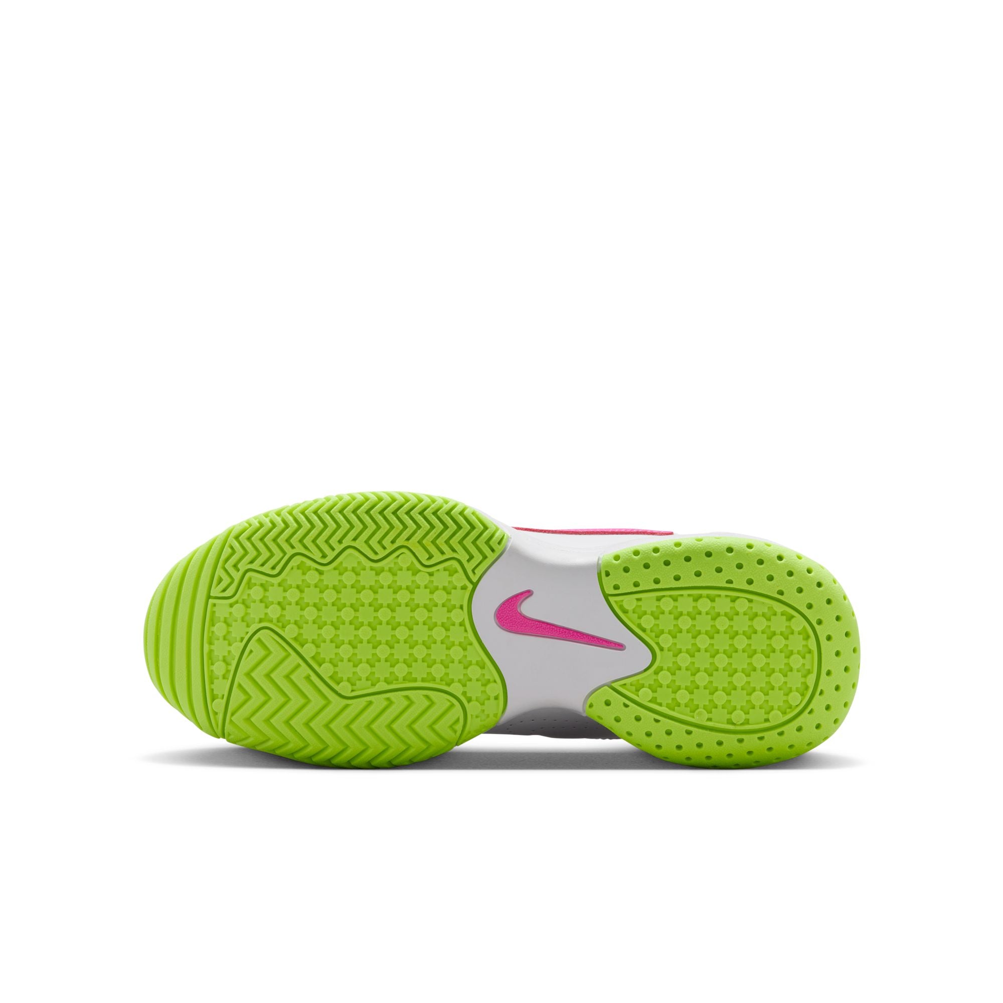 Nike Jr Court Lite 2 Tennis Shoes For Girls, White&Lime&Fuchsia