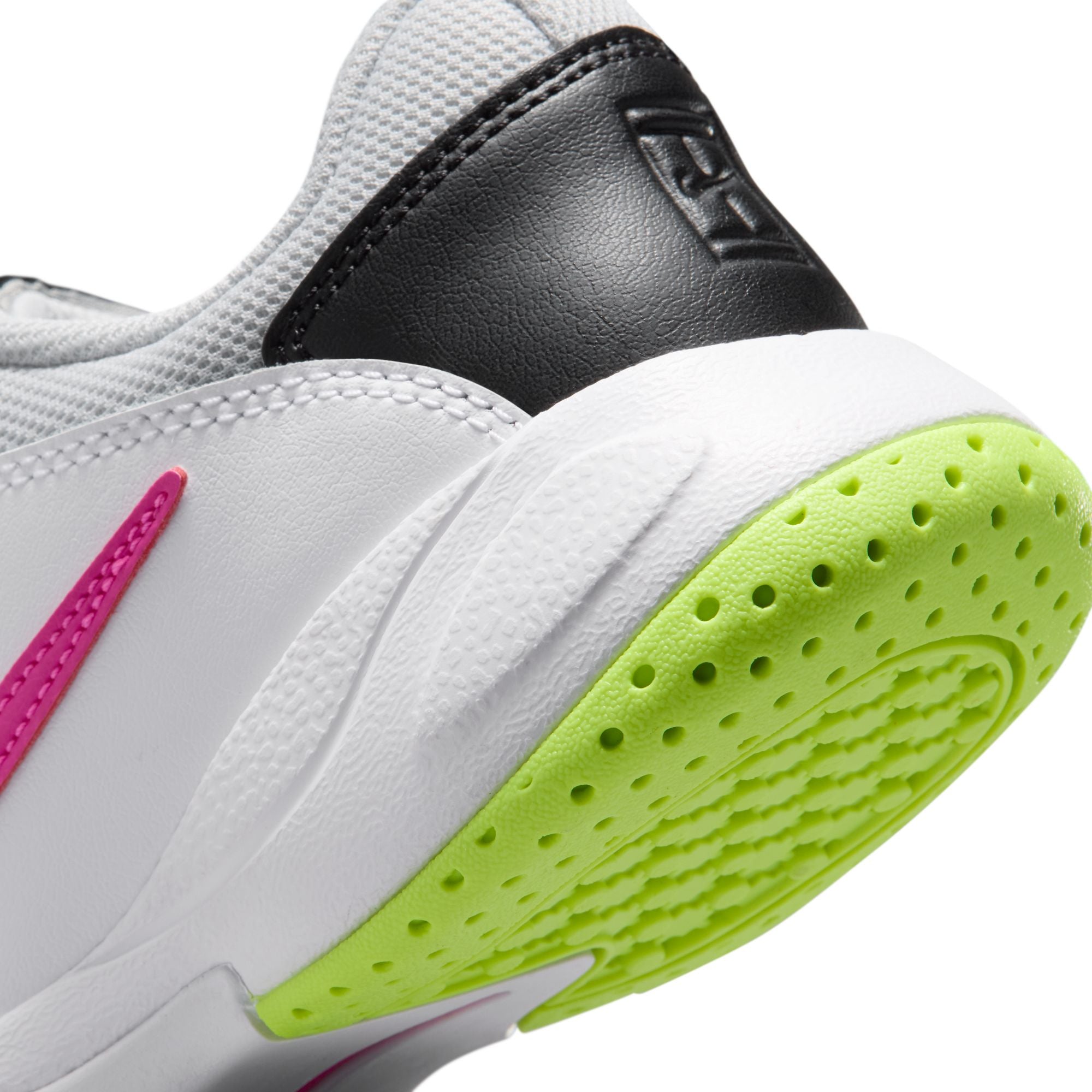 Nike Jr Court Lite 2 Tennis Shoes For Girls, White&Lime&Fuchsia