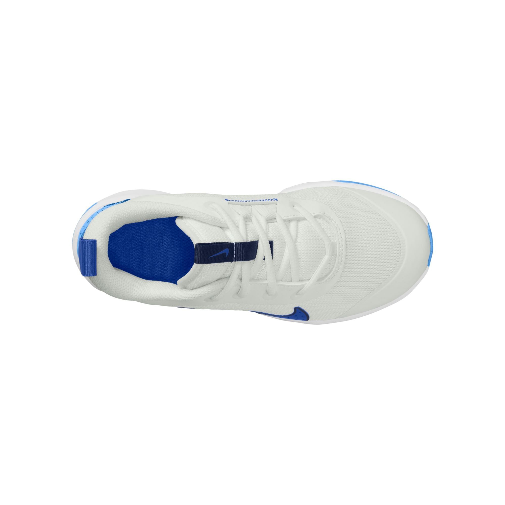 Nike Omni Multi-Court Running Shoes For Boys, White&Navy