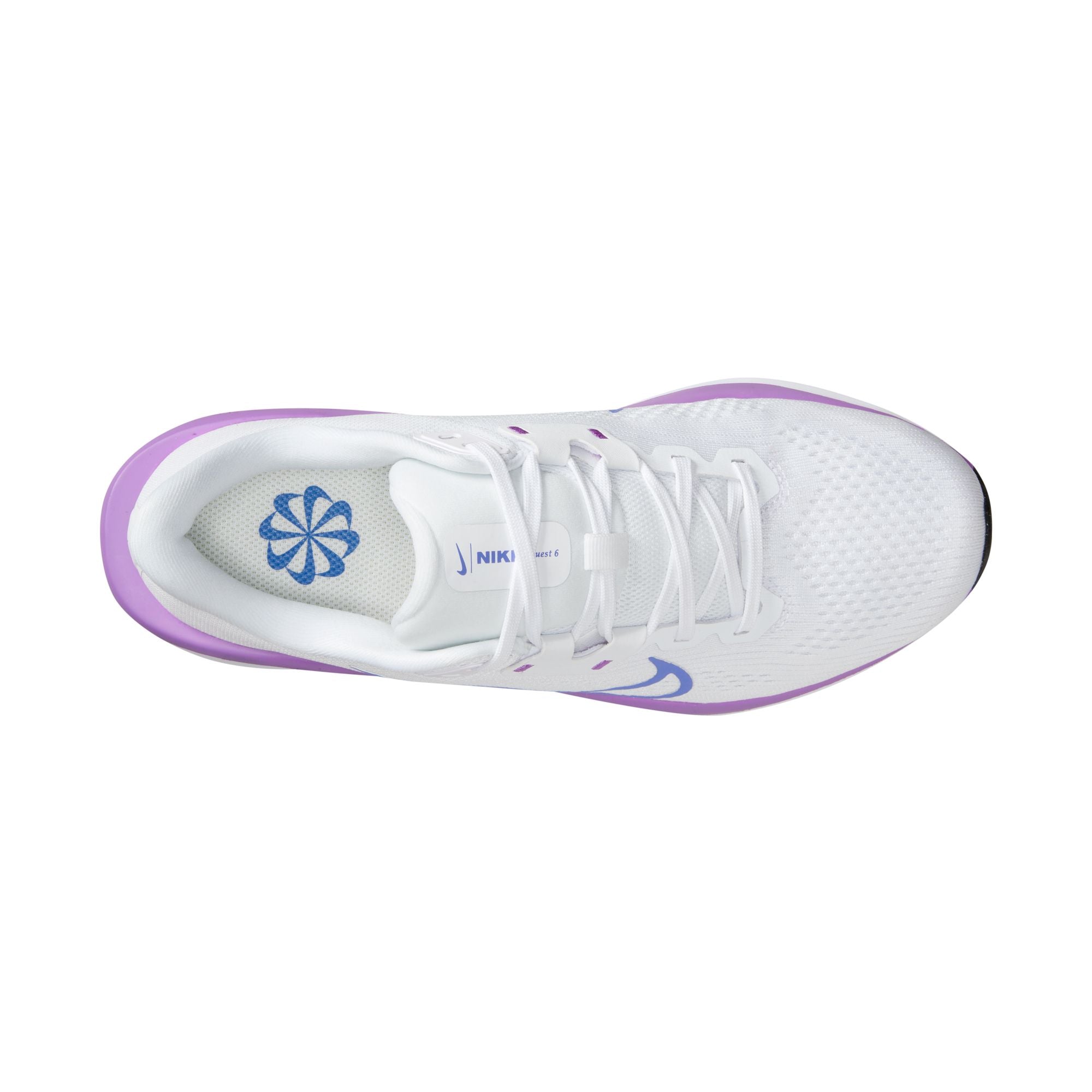 Nike Quest 6 Running Shoes For Women, White&Purple