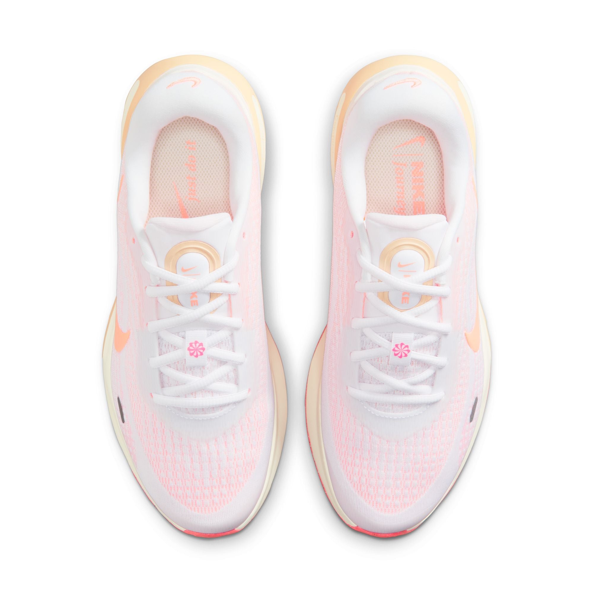 Nike Journey Run Running Shoes For Women, White&Orange