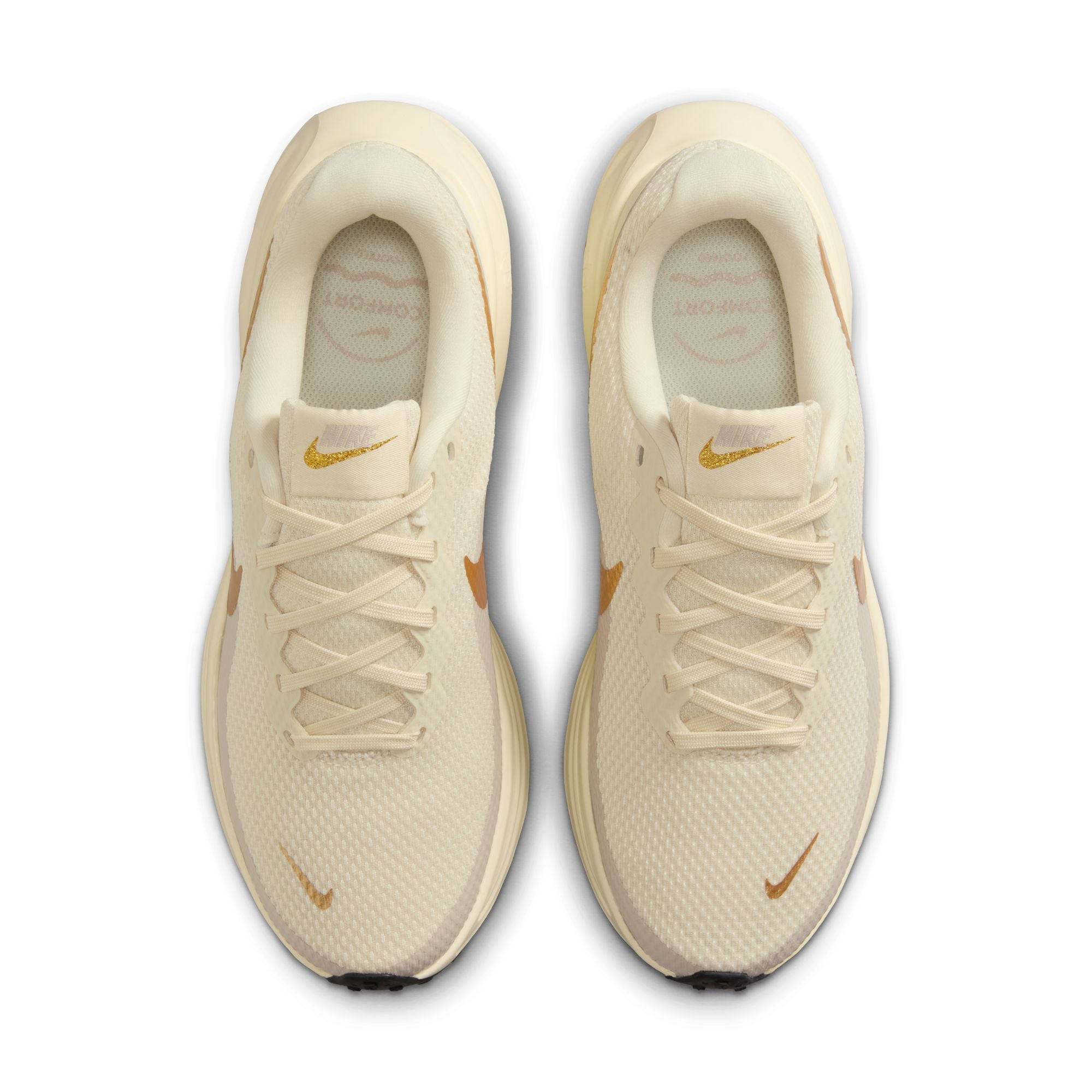 Nike Revolution 8 Running Shoes For Women, Beige&Grey&Gold