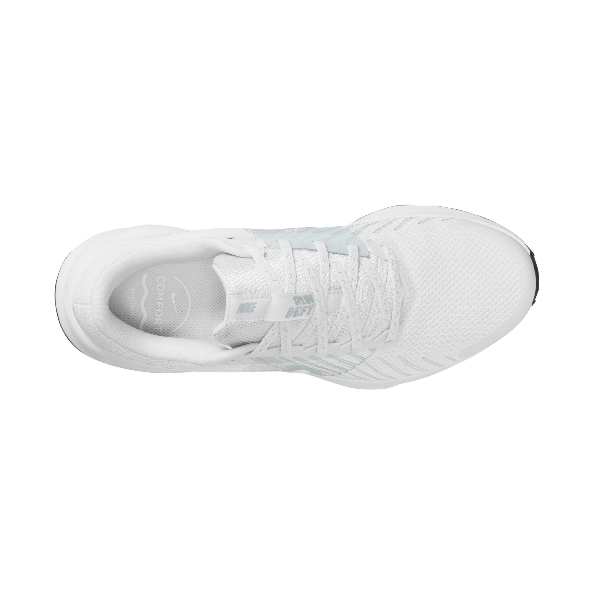 Nike Run Defy Running Shoes For Women, White&Platinum