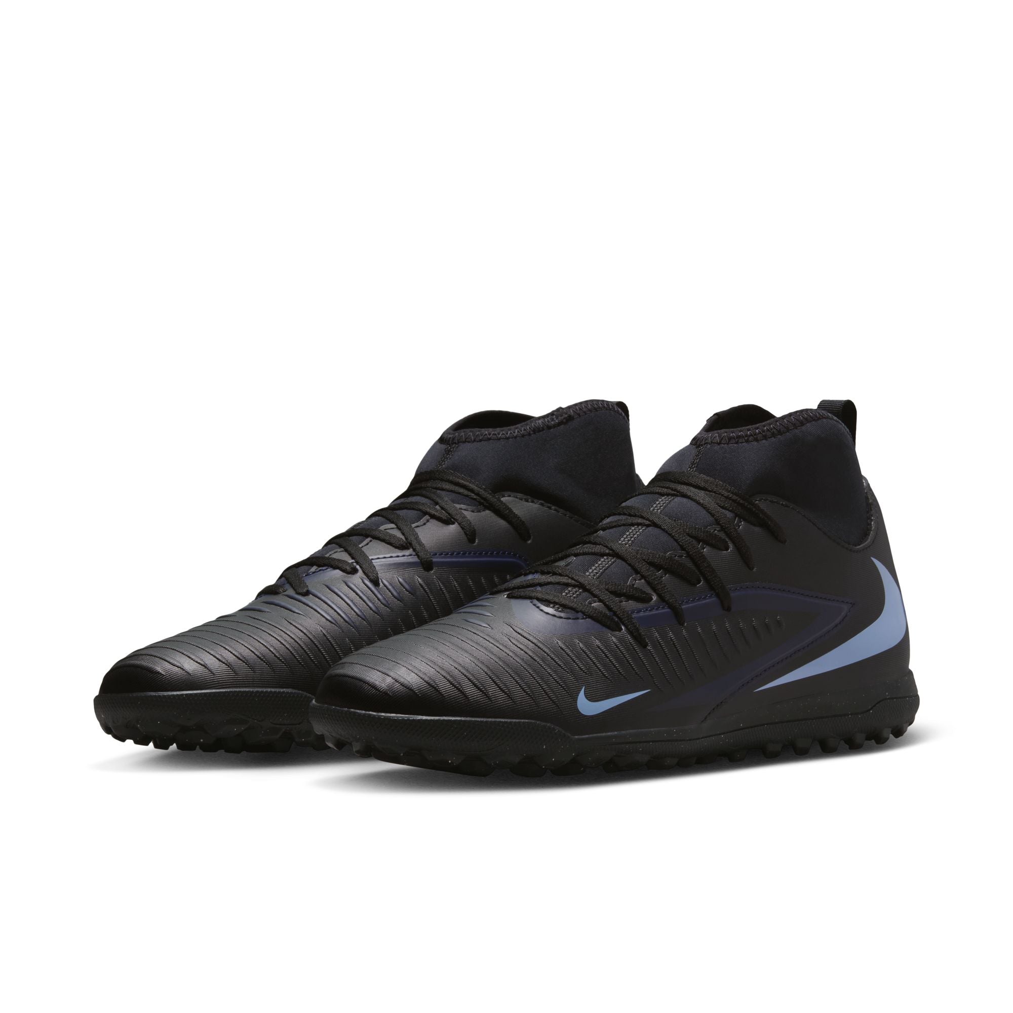 Nike Phantom 360 Df Club Tf Tartan Shoes For Men, Black&Blue