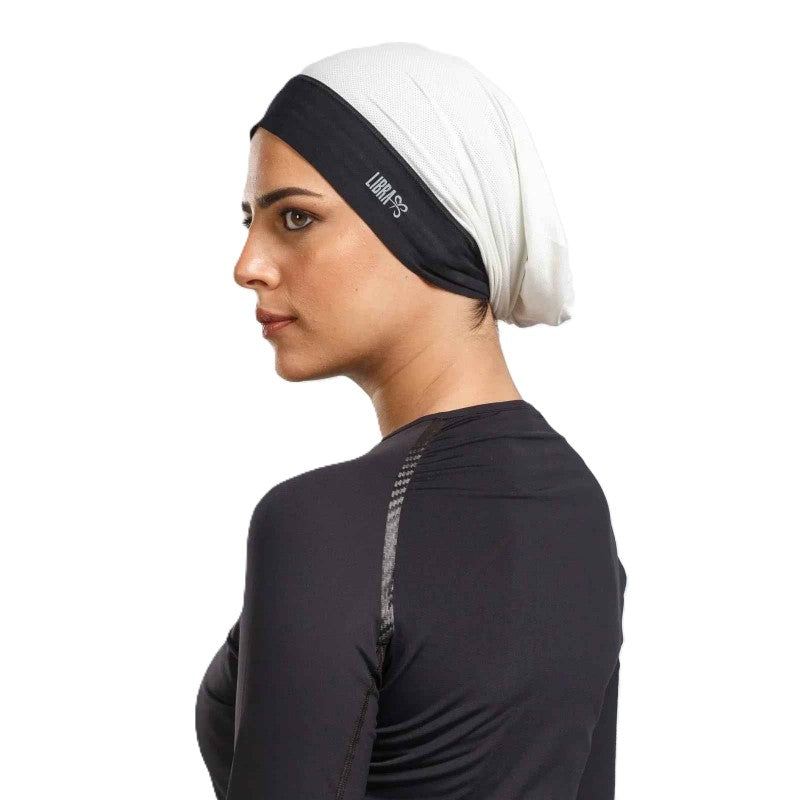 Libra Neck Free Fitness Bandana For Women, White