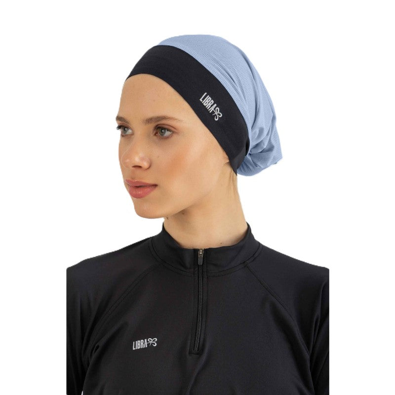 Libra Neck Free Fitness Bandana For Women, Dusty Blue