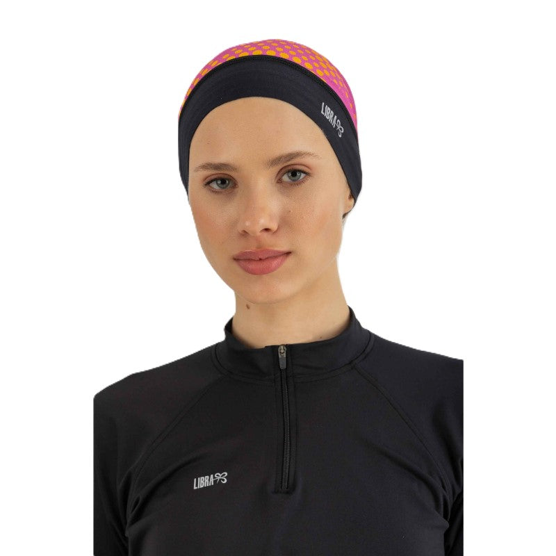 Libra Neck Free Fitness Bandana For Women, Orange Graphics