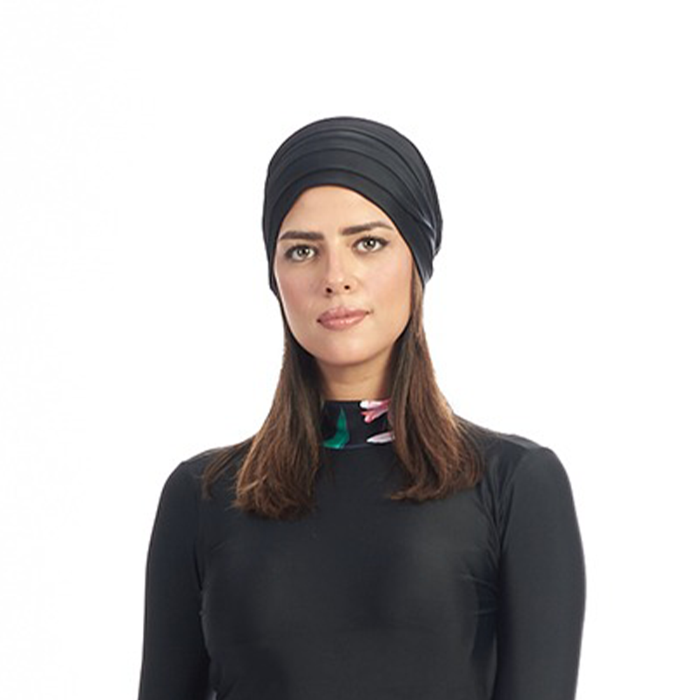 Energetics Head Cover Cotton Bonnet For Women, Black