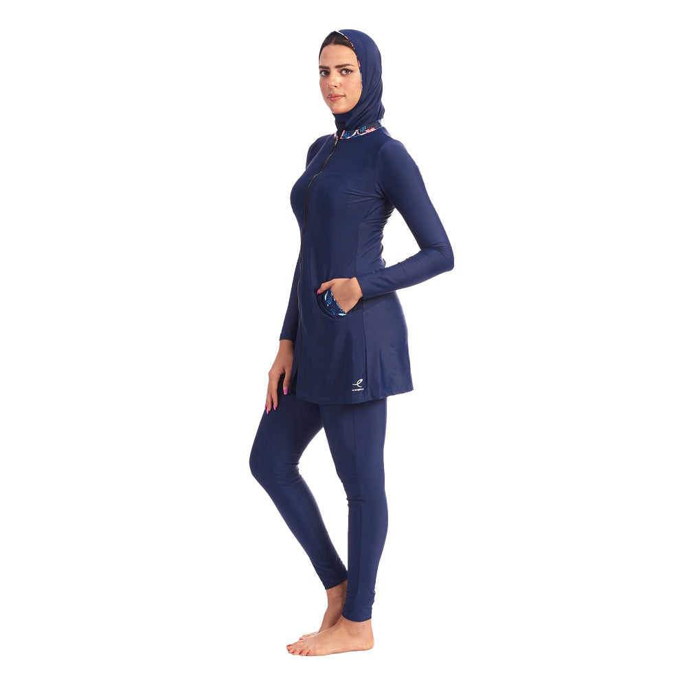 Energetics Islamic Long Sleeves Top For Women, Dark Blue