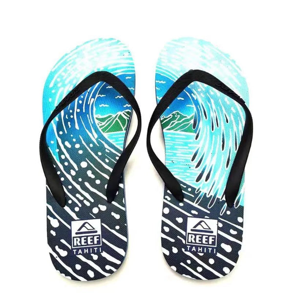 Reef Seaside Prints Flip Flops For Men, Tahiti Barrel