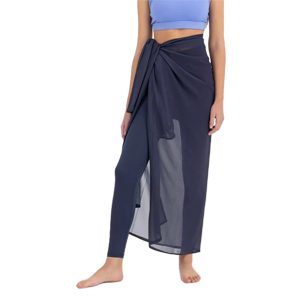 وشاح شيفون من برج الميزان للنساء، أزرق داكن