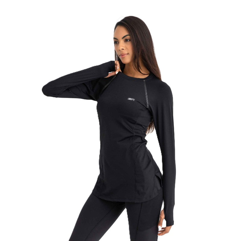 Libra Endura Ls Fitness Top For Women, Black