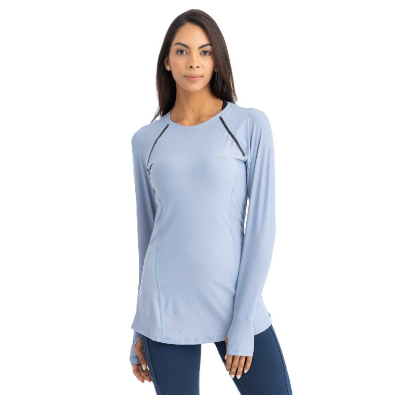 Libra Endura Ls Fitness Top For Women, Dusty Blue