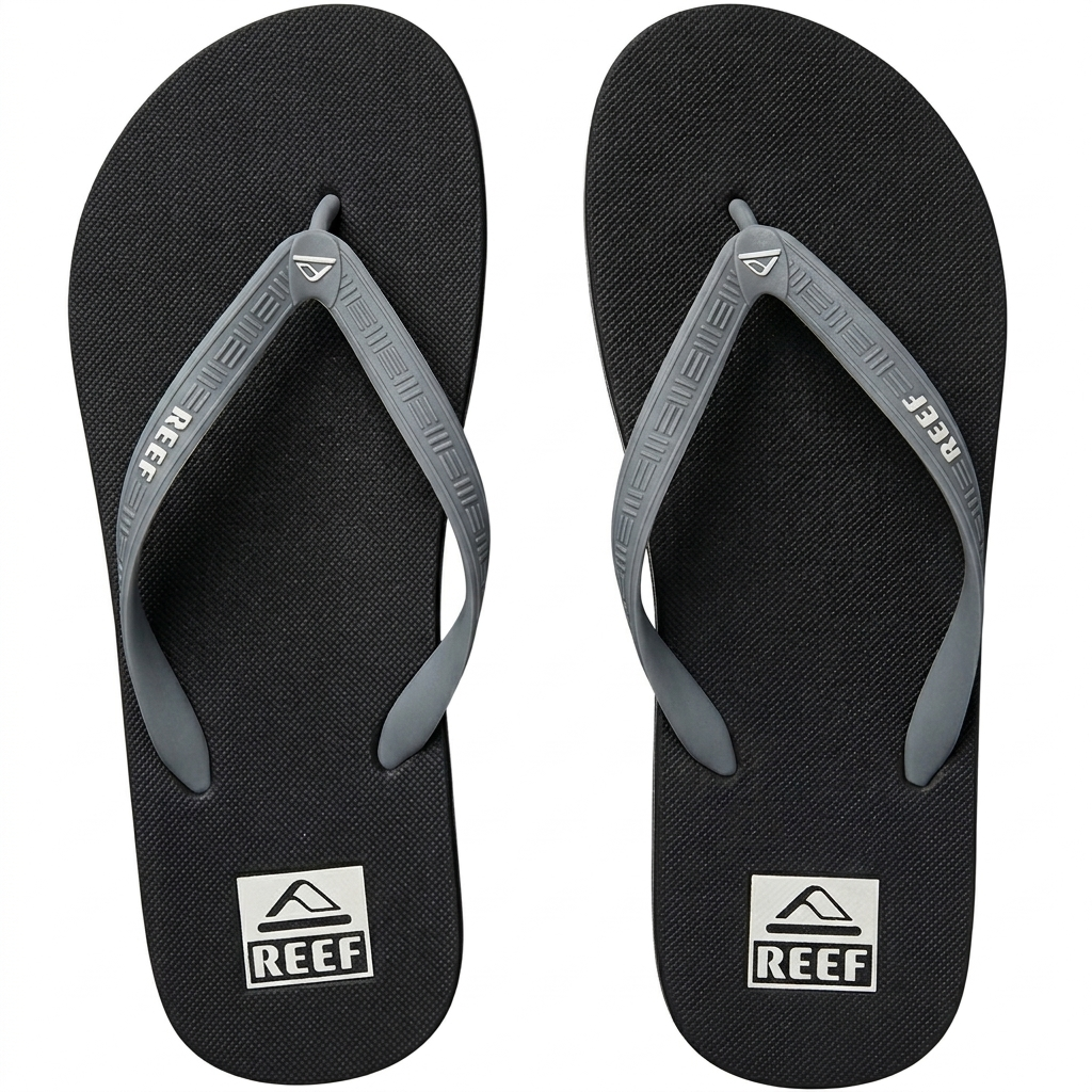 Reef Seaside Flip Flops For Men, Oatmeal&Slate