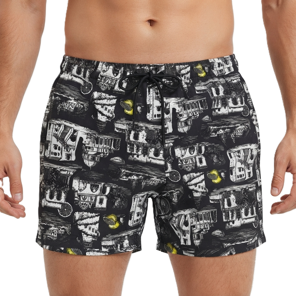 Tuggup Swimming Short For Men , Grey