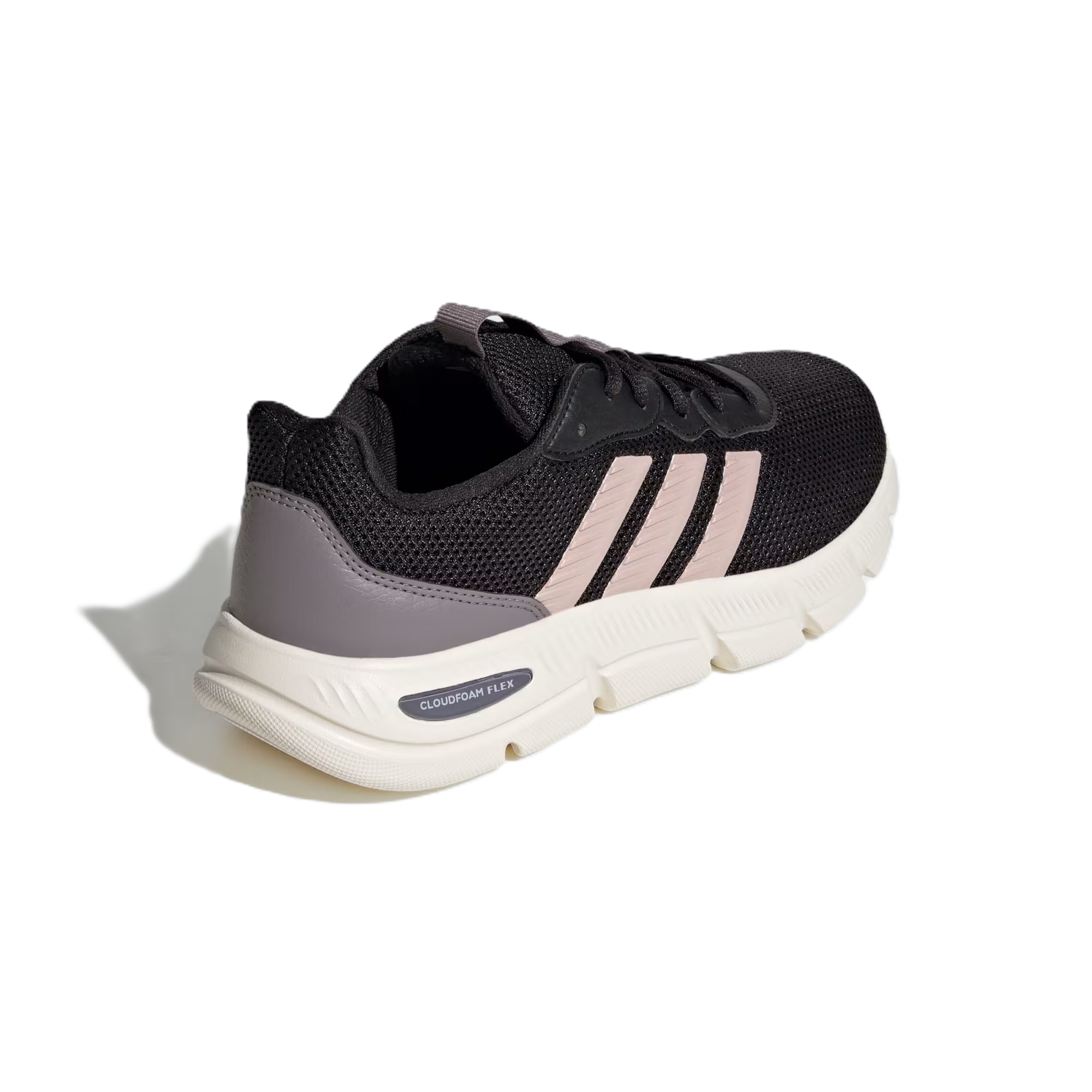 Adidas Cloudfoam Flex - Laces Running Shoes For Women, Black&Pink