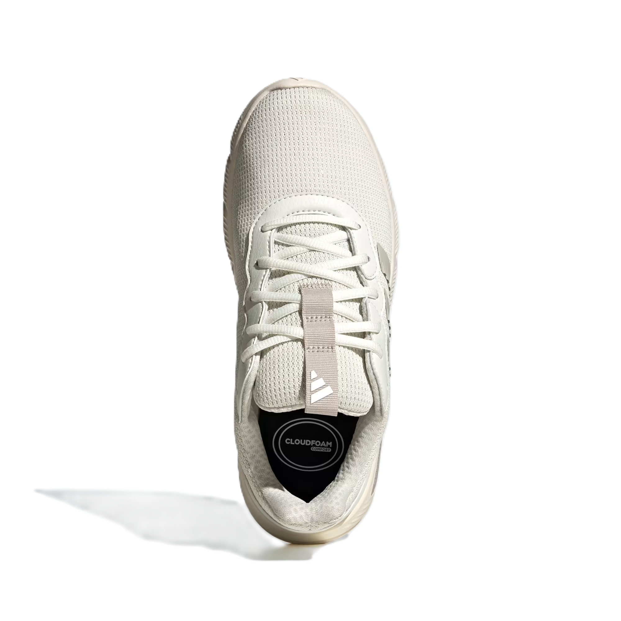 Adidas Cloudfoam Flex - Laces Running Shoes For Women, Off White&Beige