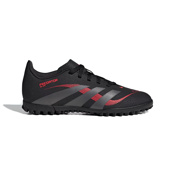 Adidas Predator Club Tf J Tartan Shoes For Boys, Core Black & Grey Fou