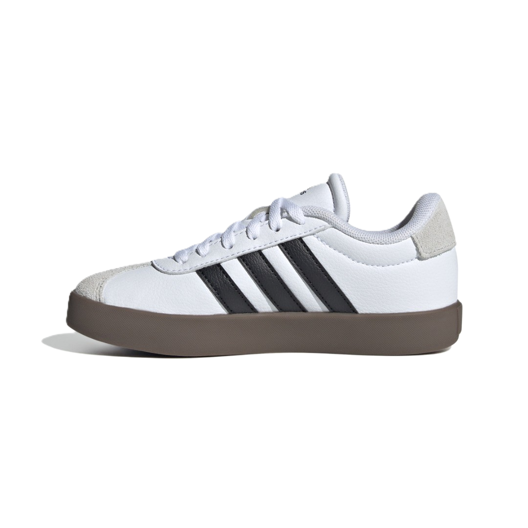 Adidas Vl Court 3.0 K Lifestyle Shoes For Boys, Black&White