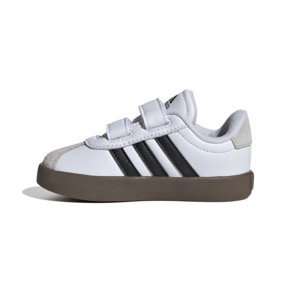 Adidas Vl Court 3.0 Cf I Lifestyle Shoes For Boys, White&Black&Grey