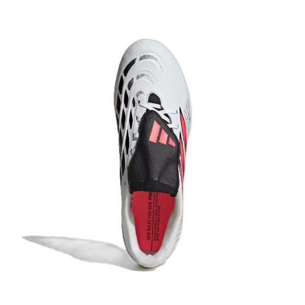Adidas Predator Club Ft Tf Tartan Shoes For Men, White/Black/Red