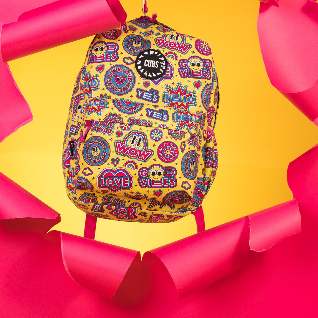 Cubs Good Vibes & Smiles Backpack, Multicolors