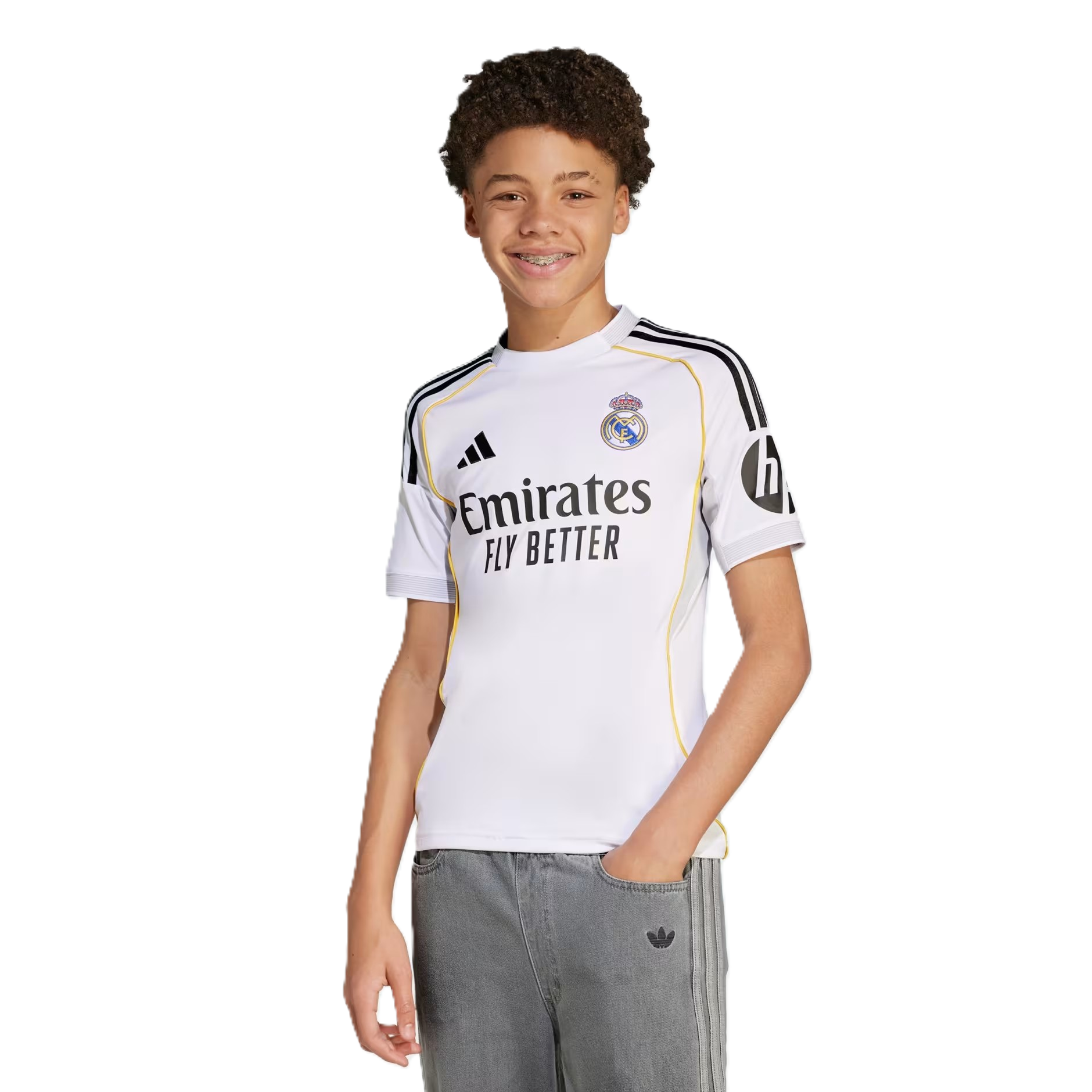 Adidas Real H Jsy Y Ss T-Shirt For Boys