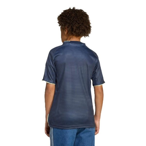 Adidas Real A Jsy Y Ss Football T-Shirt For Boys, Navy