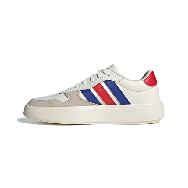 Adidas Litecourt Lifestyle Shoes For Men, Off White & Semi Lucid Blue & Better Scarlet
