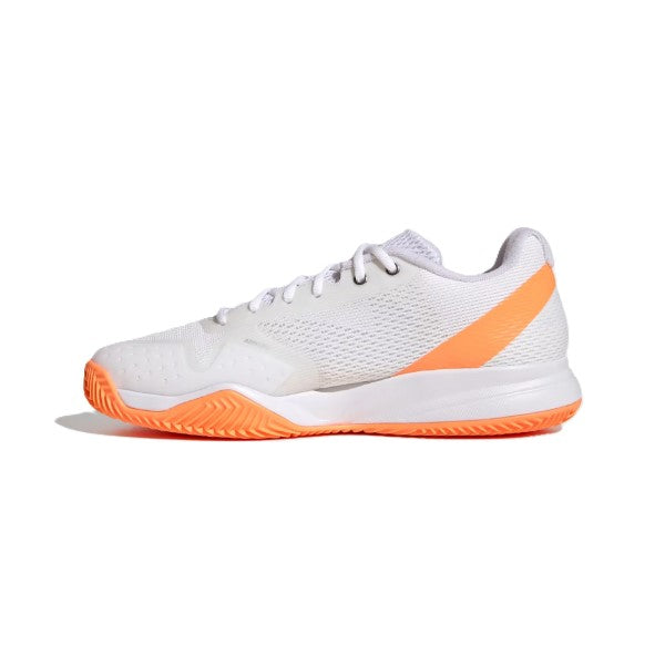 Adidas Courtflash Speed 2 Tennis Shoes For Men, White&Orange