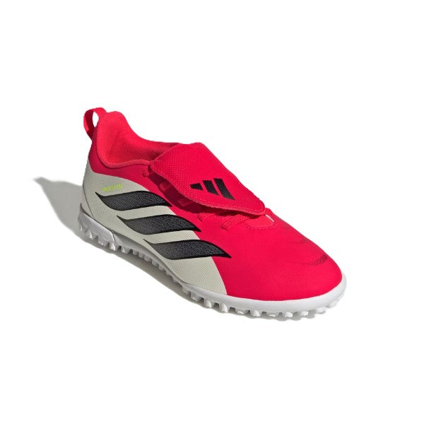 Adidas Predator Club Ft El Tf J Tartan Shoes For Boys, Red&White