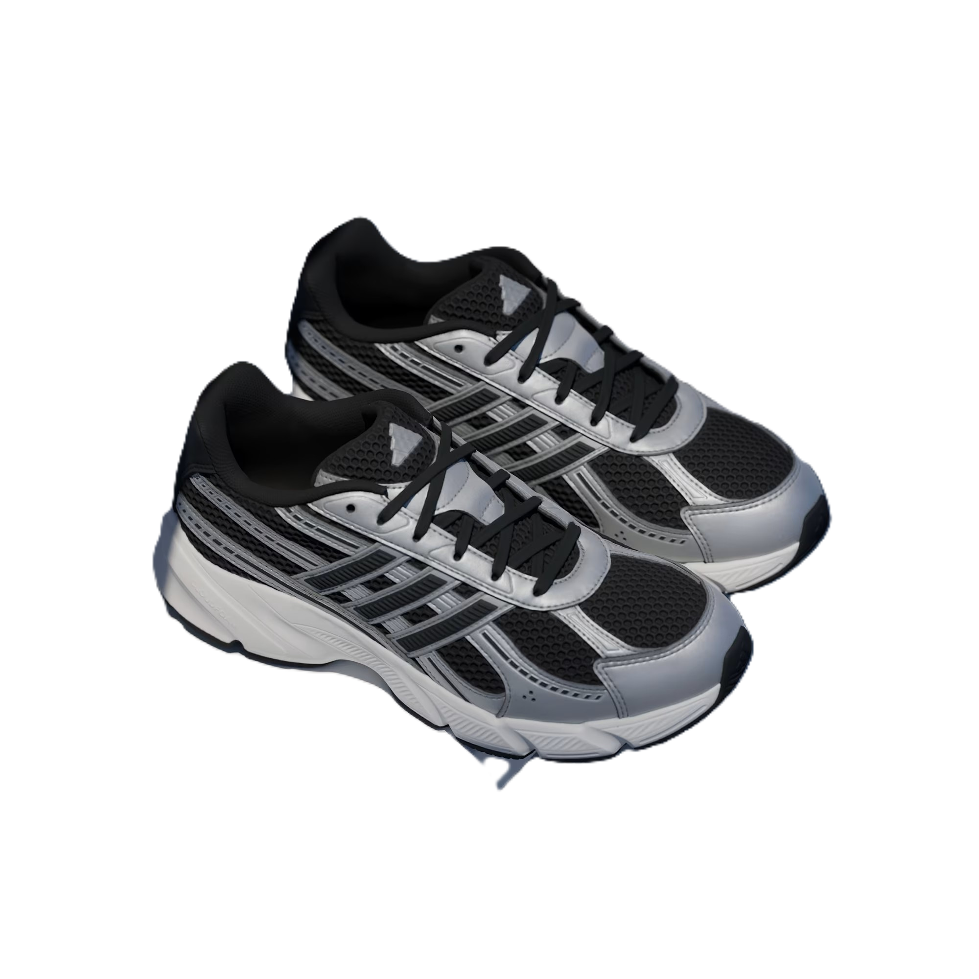 Adidas Technochaos 2000 Running Shoes For Women, Black&Silver