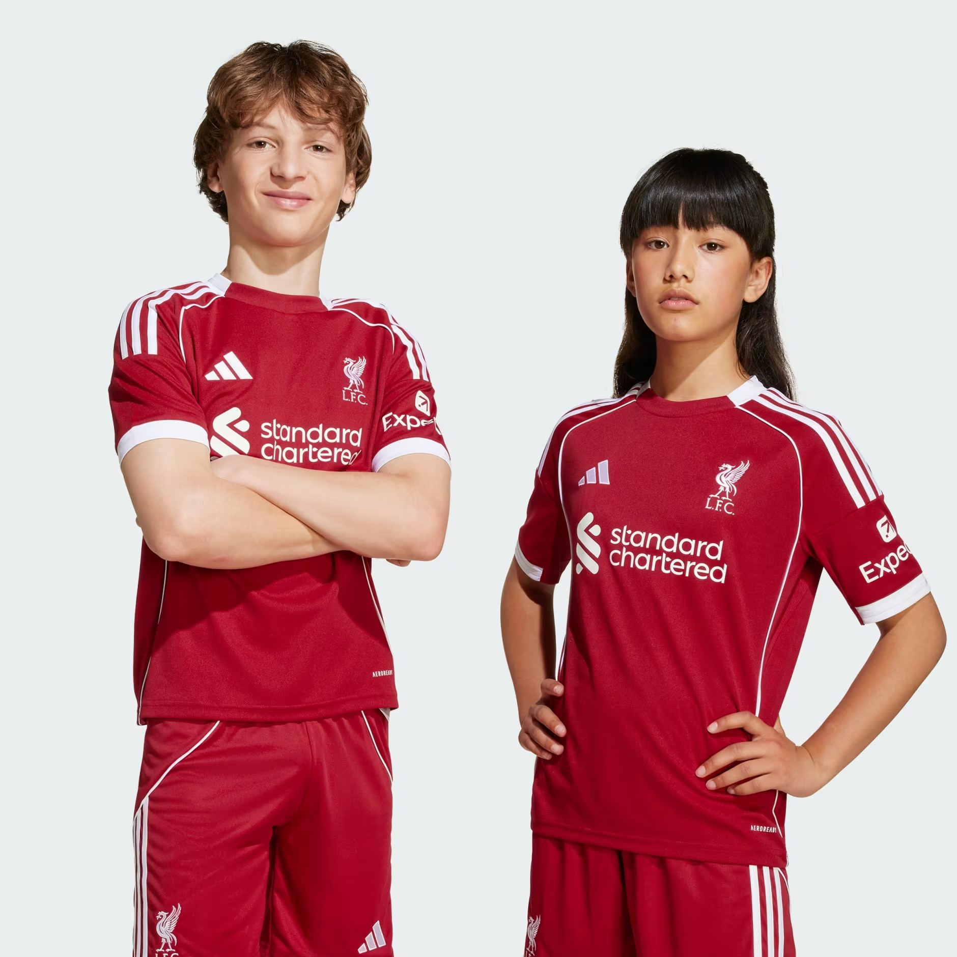 Adidas Liverpool Fc 25/26 Home Jersey For Kids
