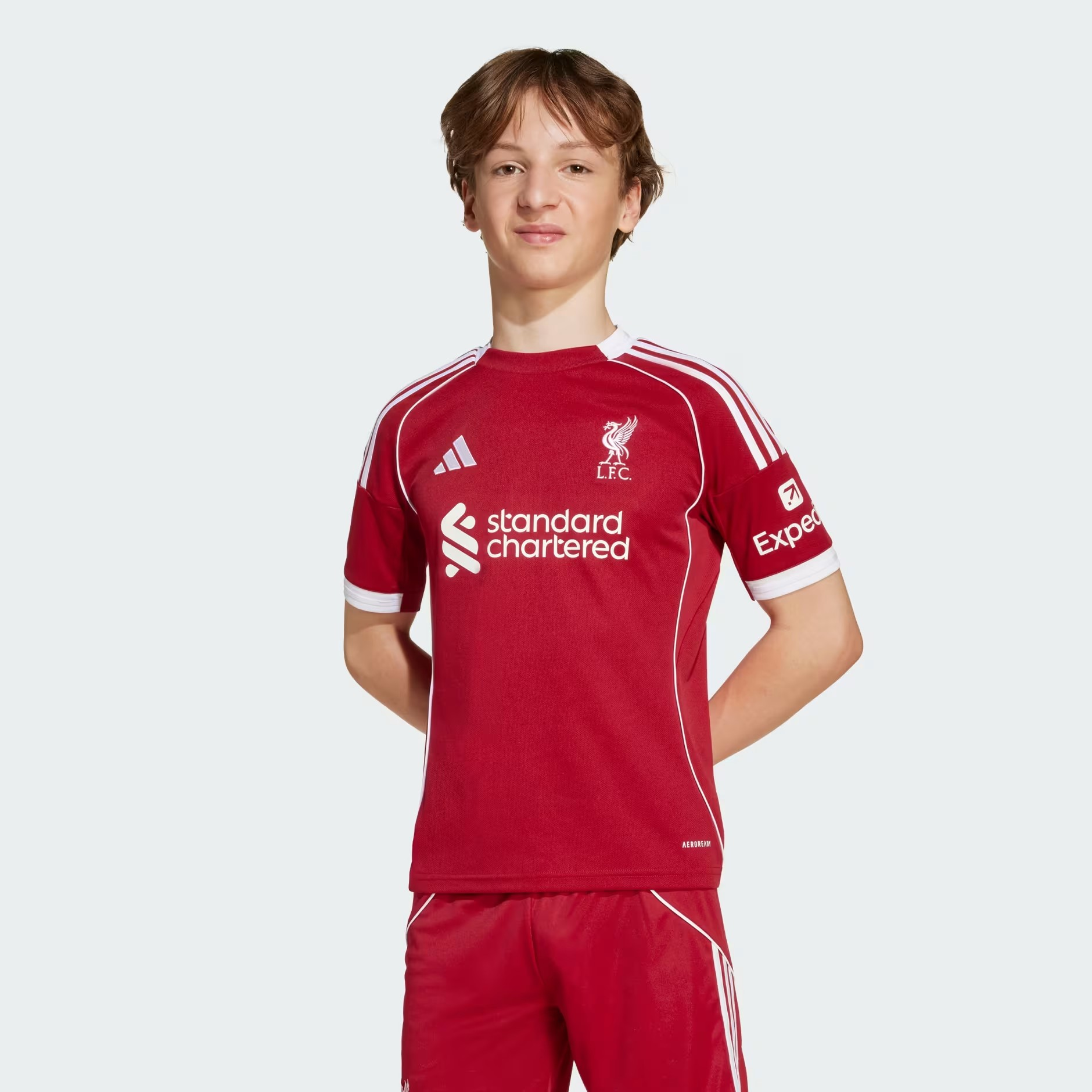 Adidas Liverpool Fc 25/26 Home Jersey For Kids