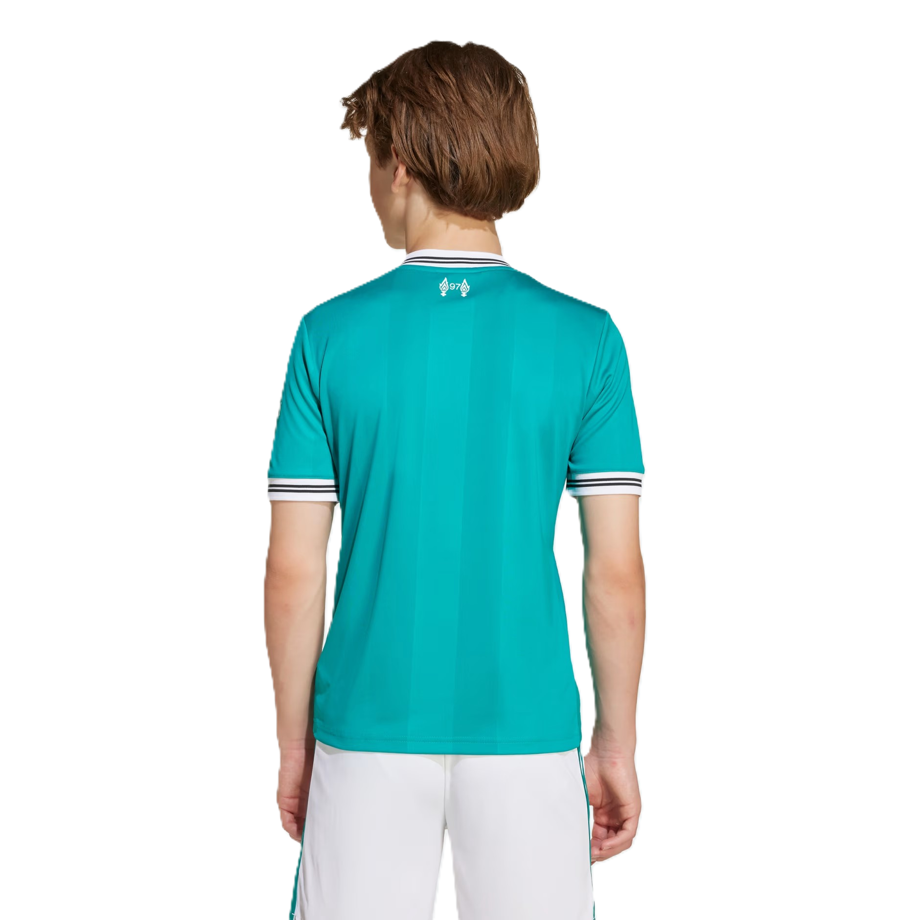 Adidas Lfc 3 Jsy Y Ss T-Shirt For Boys, Sea Green