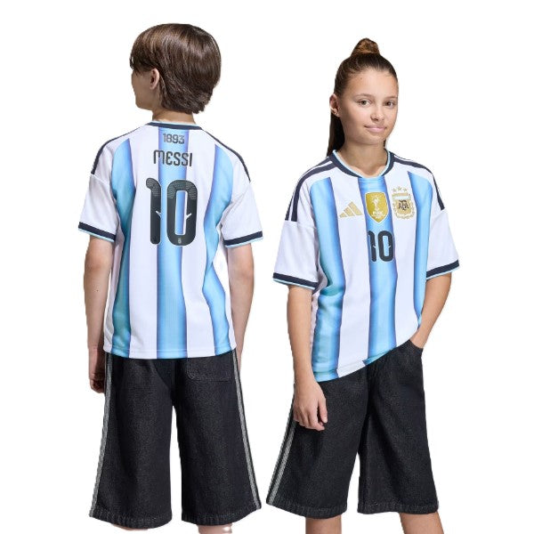 Adidas Afa H 10 Y D Ss Football T-Shirt For Boys, White&Blue