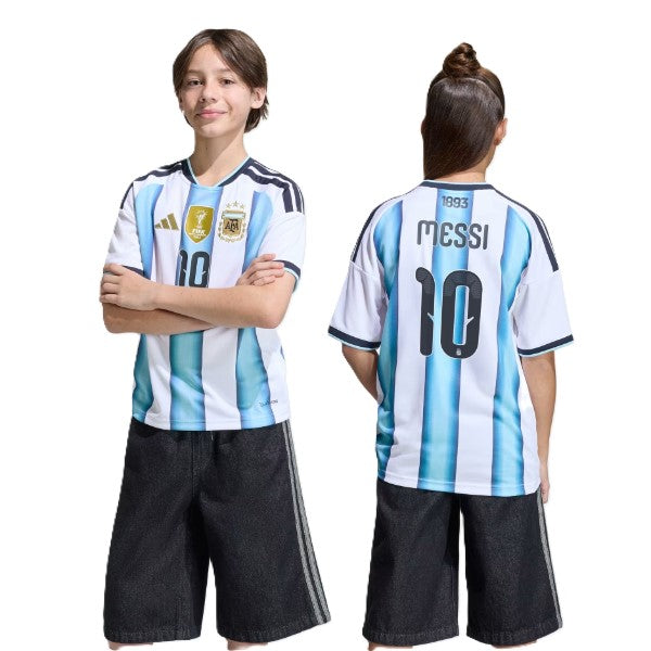 Adidas Afa H 10 Y D Ss Football T-Shirt For Boys, White&Blue