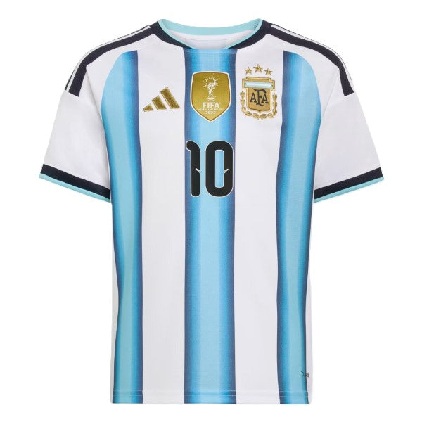Adidas Afa H 10 Y D Ss Football T-Shirt For Boys, White&Blue