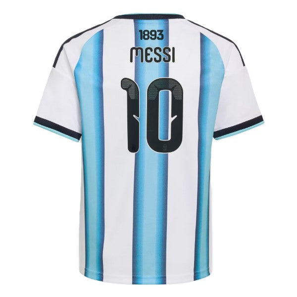 Adidas Afa H 10 Y D Ss Football T-Shirt For Boys, White&Blue