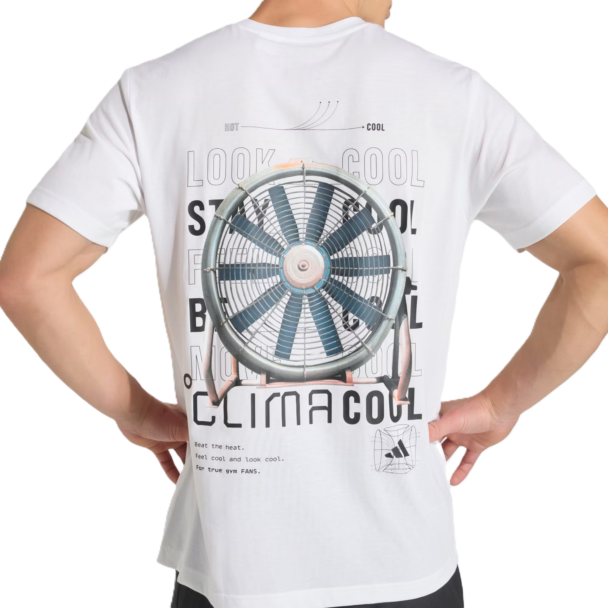 Adidas M Tech G T Ss Fitness T-Shirt For Men, White