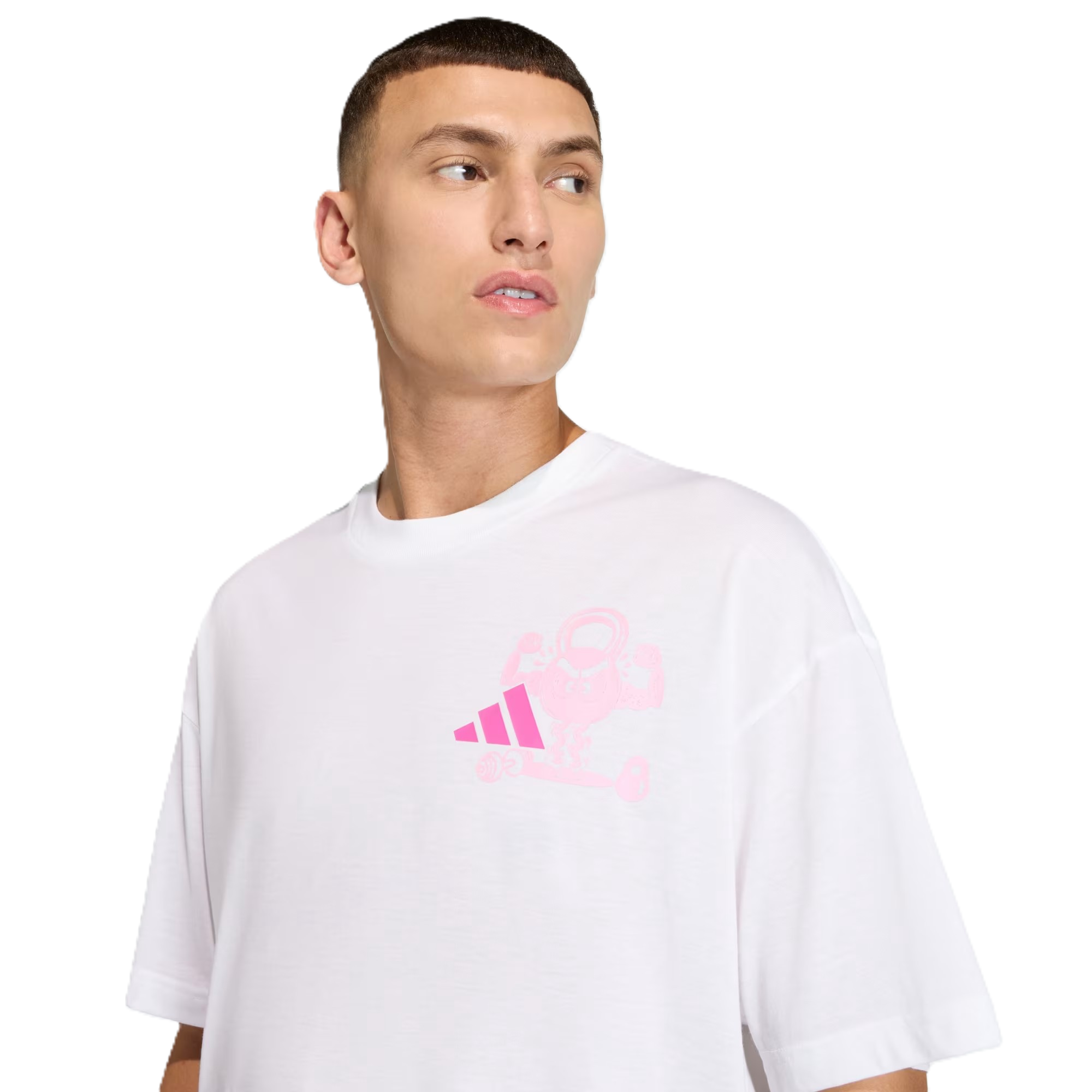 Adidas M Fun Train G T Ss Fitness T-Shirt For Men, White