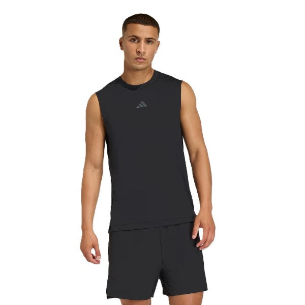 Adidas D4T Primelft Ta Sleeveless Fitness T-Shirt For Men, Black