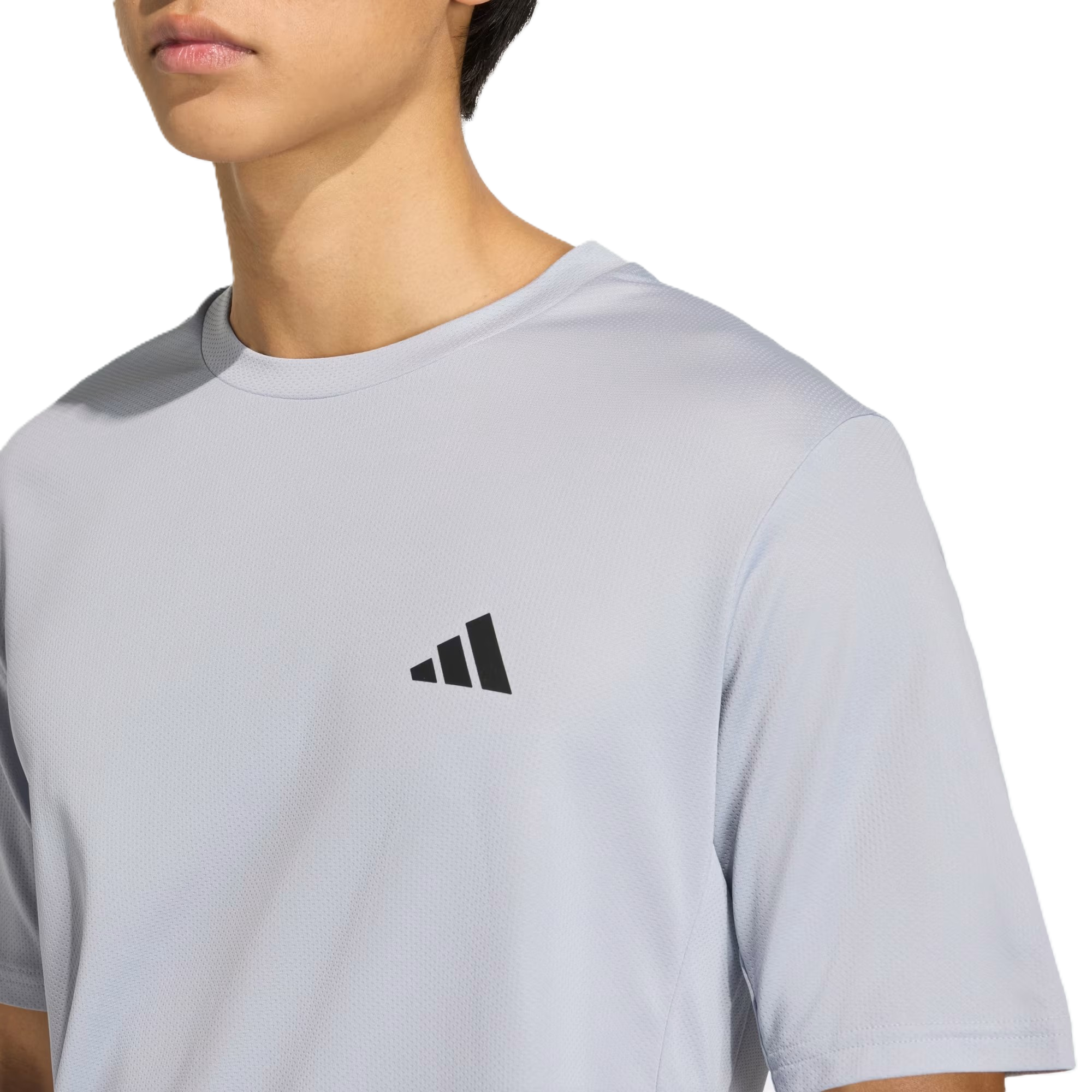 Adidas We Bas T Ss Fitness T-Shirt For Men, Grey