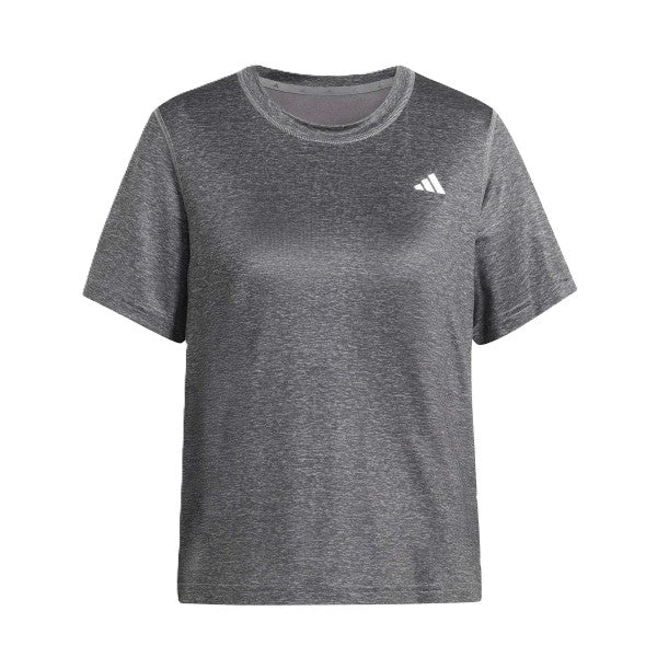 Adidas We Htr Crew Tee Ss Fitness T-Shirt For Women, Grey