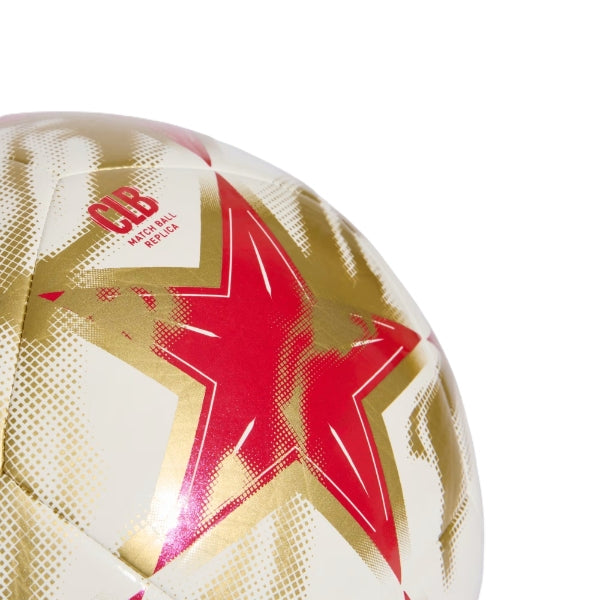 Adidas Ucl Clb Football For Unisex, White&Red&Gold