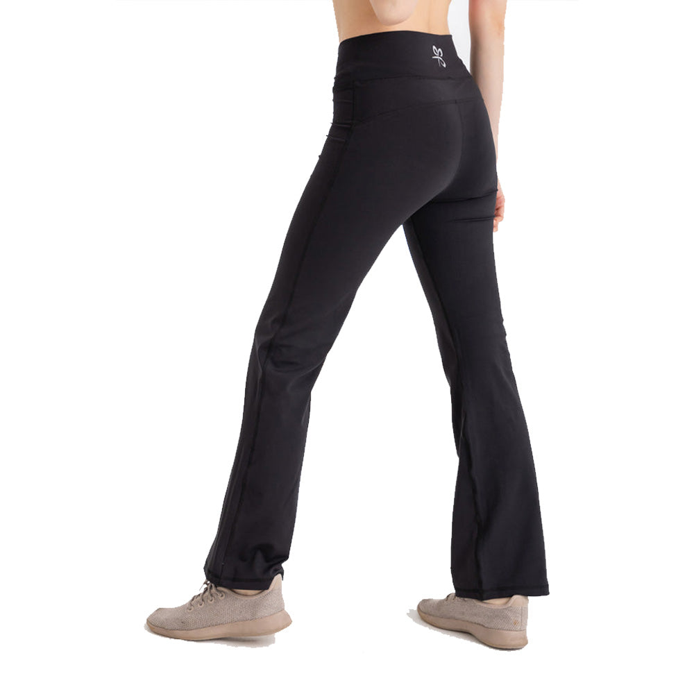 Libra V-Flare Leggings For Women, Black