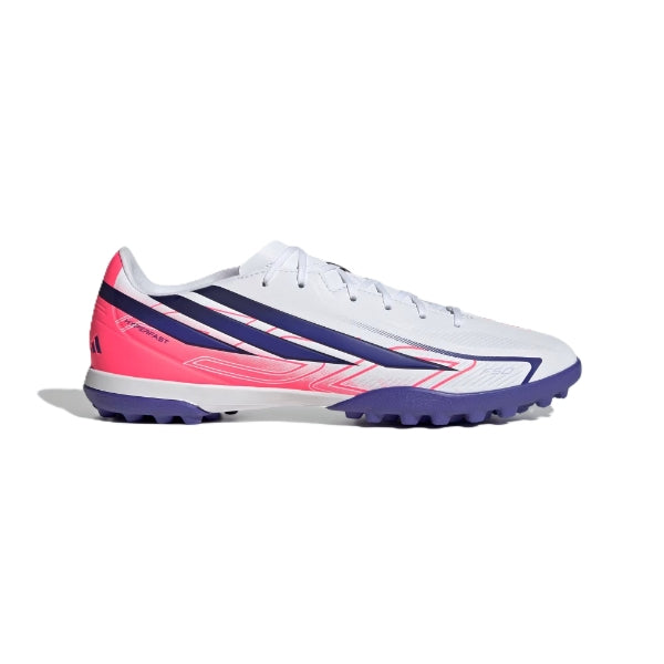 Adidas F50 Hyperfast Club Tf Tartan Shoes For Men, White&Purple